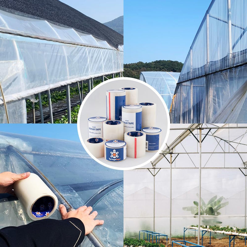 Repair Tape for Greenhouse, 1.88inches x 21yards, Clear Repair Tape, Excellent Heat Resistance, All Weather and UV Blocking, with Waterproofing, 1 Unit