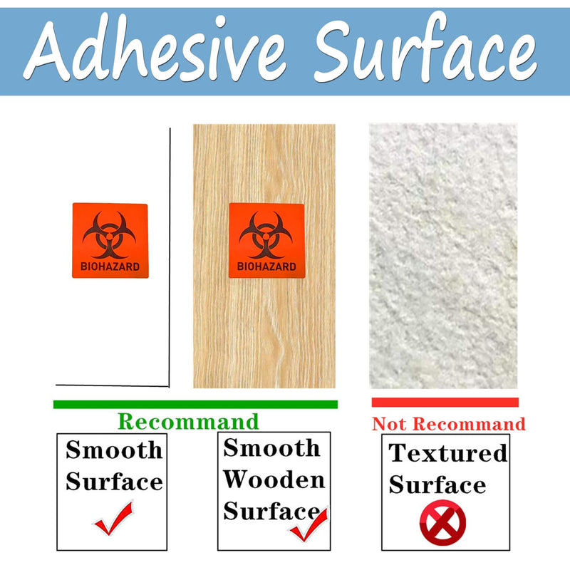 Biohazard Danger Safety Warning Label - 4"x 4" Waterproof Self Adhesive Decal Sign Sticker, High Temp Resistance, Long Lasting (250 Pcs/Roll) 250