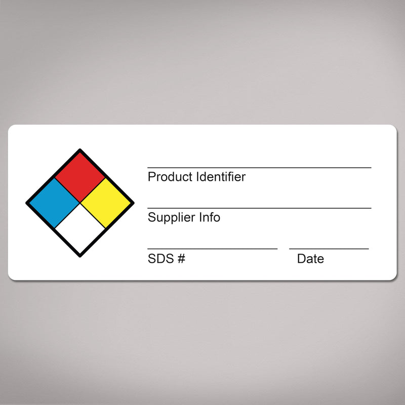 Avery NFPA Secondary Container Labels, Waterproof, Chemical Resistant, Preprinted, Handwrite-Only, 1" x 2.5", 120 NFPA Labels 1" x 2.5" 120 labels