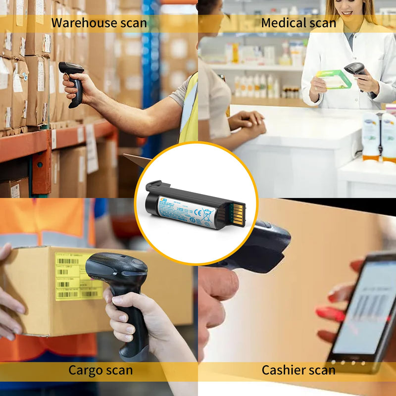 CBQ BT-000317-01 Replacement Battery for Zebra DS22 DS2278 DS2208 DS2278SR DS2278-HC Handheld Scanner Barcode Lithium-Ion Battery BTRY-DS22EAB0E-00