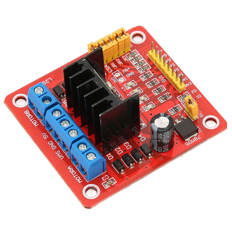 H Bridge Motor Driver, Motor Driver Module, L298N H Bridge DC Stepper Motor Driver Module Motor Controller Board, Electric Motor Controls