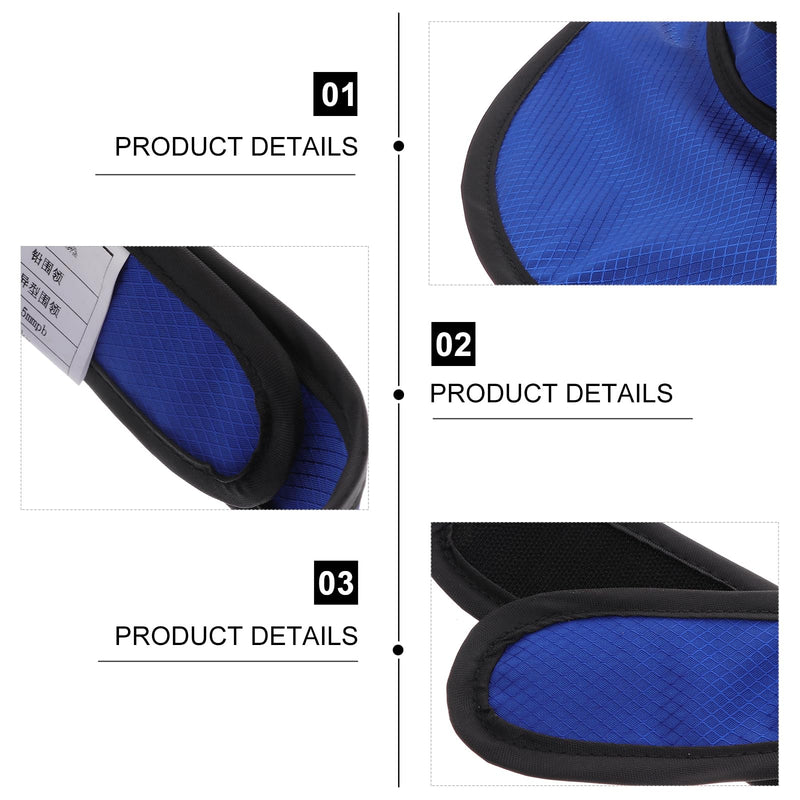 [Australia - AusPower] - VILLCASE Thyroid Shield Collar Cover, X-ray Protective Thyroid Shield Cover Protector Radia-tion Protection Collar Hospital Supplies Rubber Cap, Blue 59X15.5CM 