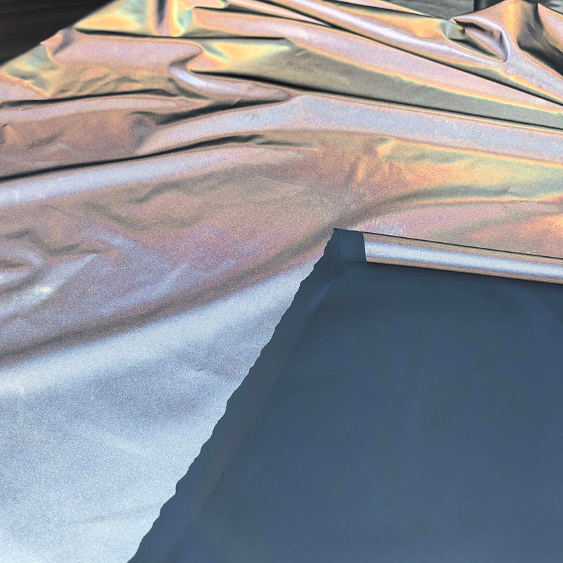 jinbing Silver Gray Safety Visibility Reflective Elastic Fabric Stretch Cloths Size: 55 in x 1 yd