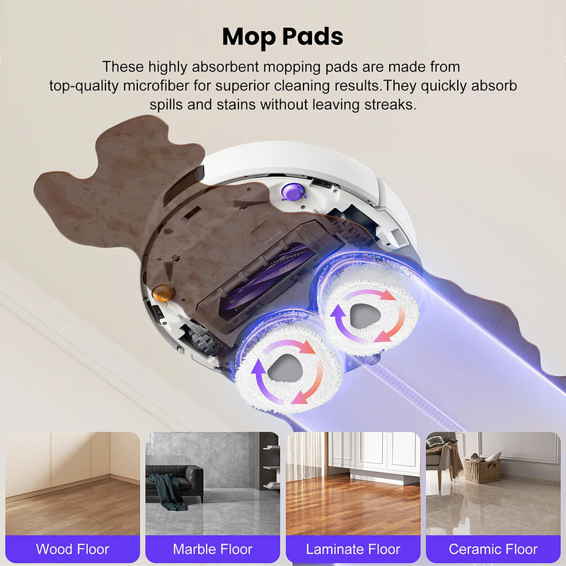 [Australia - AusPower] - 20 Pcs Accessories kit for NARWAL Freo Z10 Ultra/NARWAL Freo Z10 Robot Vacuum Cleaner, 1 Main Roller Brush, 6 Dust Bags, 4 Hepa Filters, 4 Mop Pads, 4 Side Brushes, 1 Clean Tool 20 Pcs for NARWAL Freo Z10 Ultra/Z10 