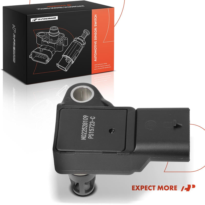 [Australia - AusPower] - A-Premium Manifold Absolute Pressure Sensor [4 Pins] Compatible with Ford Explorer 2020-2024, Escape 2020-2022, Edge 2019-2024, Mustang 2020-2022, Ranger, Bronco Sport & Lincoln Corsair, Nautilus 