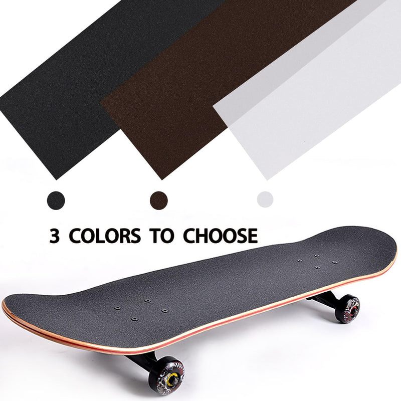 Premium Skateboard Grip Tape 10.6" x 39.4” - Single Sheet, Superior Traction Non Slip Tape for Skateboard, Stair (Transparent) Clear 39.4" x 10.6"
