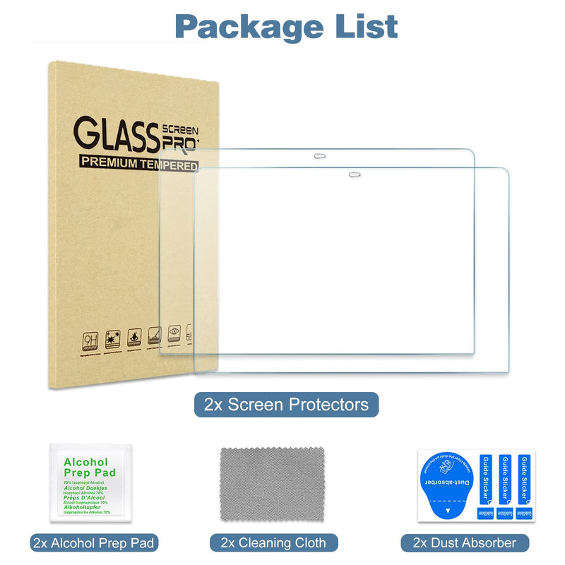 [Australia - AusPower] - Pack of 2 9H Hardness Screen Protectors for 13 Inch MacBook Pro 13 / MacBook Air 13, Screen Protector Film Tempered Glass, Clear 