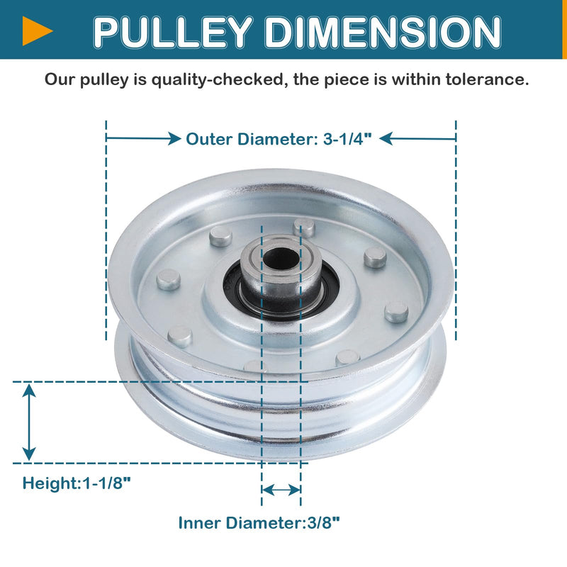 [Australia - AusPower] - Upgraded Part B527 Idler Pulley OD-3.25", ID-3/8 
