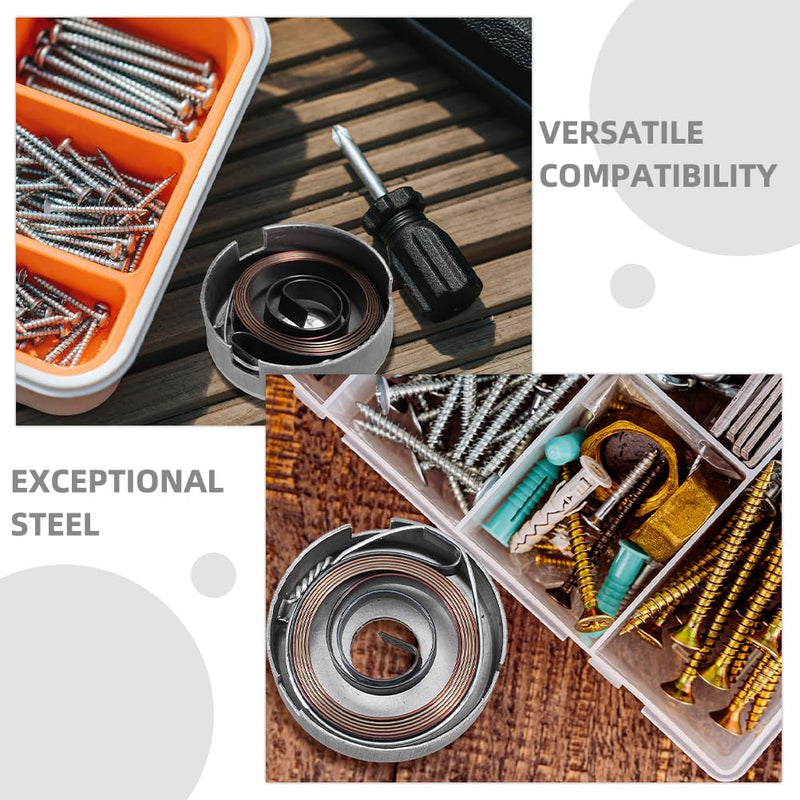 [Australia - AusPower] - ARTIBETTER 1 Set Clockwork Return Spring Quill Feed Spring Assembly Drill Press Quill Return Spring Coil Spring Assembly Drill Press Quill Feed Spring Quill Spring Assembly Silver Steel 