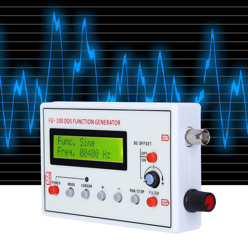 Signal Generator, DDS Function Generator, Signal Source Module Frequency Counter, Sine Frequency 1Hz-500KHz, Frequency Meter