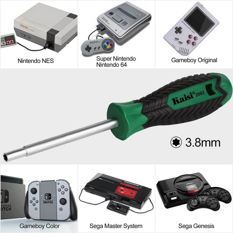 [Australia - AusPower] - Kaisi Gamebit Screwdriver Set 3.8mm and 4.5mm Security Screwdriver Bit for Opening Nintendo, Sega Consoles and Game Cartridges 