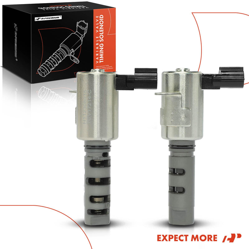 [Australia - AusPower] - A-Premium 2-PC Left & Right Engine Variable Valve Timing (VVT) Solenoid Compatible with Toyota Camry Highlander Sienna Avalon Solara RX300 RX400h 3.0L 3.3L, Replace# 15330-0A010 15340-0A010 