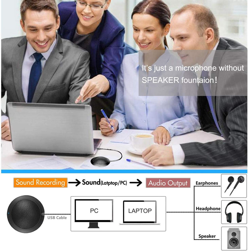 [Australia - AusPower] - Conference USB Microphone, Computer Desktop Mic with LED Indicator, TKGOU Plug & Play Omnidirectional Condenser PC Laptop Mics for Online Meeting/Class,Skype,Recording,Chatting,Zoom,(Windows/Mac OS X) DM2 