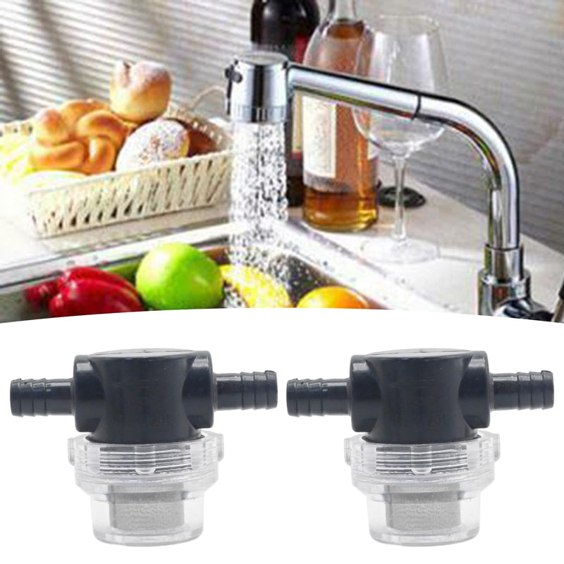 [Australia - AusPower] - 1/2 Inches Water Pump Strainer 2PCS for 12V DC 80 PSI Camper Marine Boat Lawn, 80 Mesh Filter 