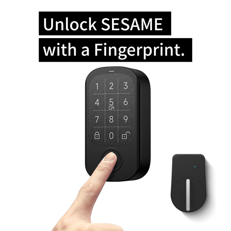 CANDY HOUSE Sesame Touch Pro, Smart Lock, Fingerprint, NFC Card, Passcord, Bluetooth Keyless Entry Door Lock for Front Door, Home, Airbnb, Vacation Rental 06. Sesame Touch Pro