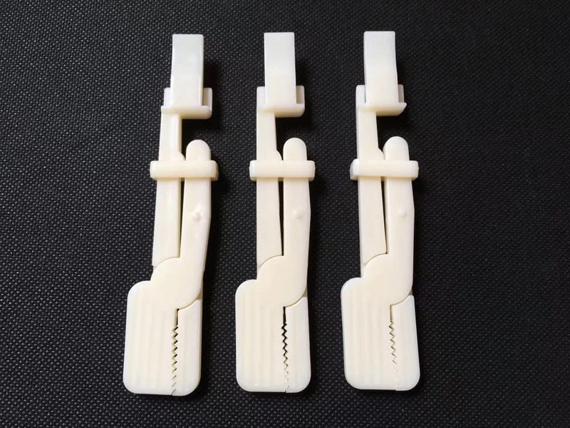 [Australia - AusPower] - 10Pcs New Plastic Snap X-Ray Film Radiograph Holder Clip (White) 