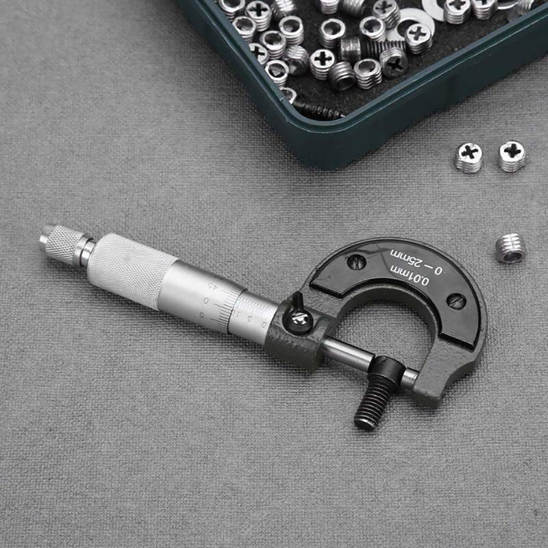 [Australia - AusPower] - Micrometer Digital Outside Micrometer 0-25 mm High Precision Electronic Standard Outside Metric Micrometer Slider Length Measuring Tool for Mechanics 
