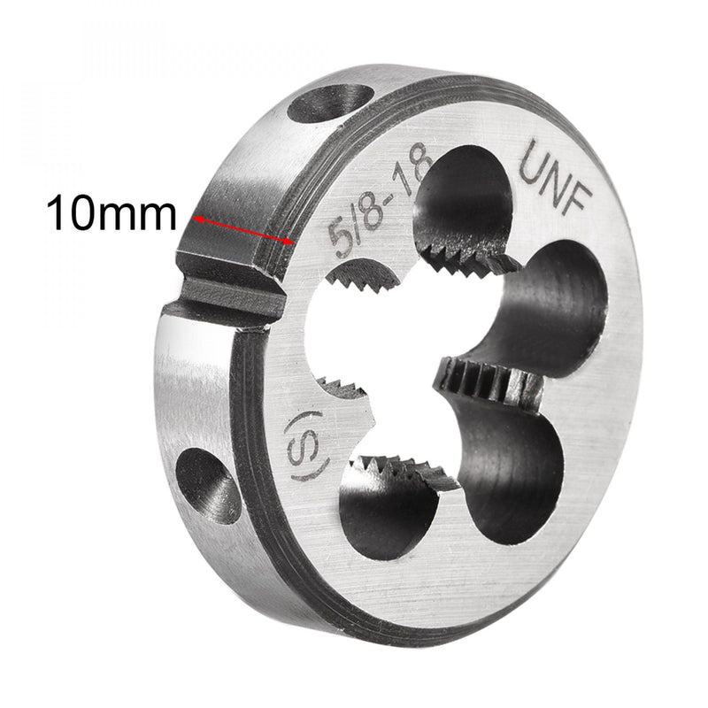 [Australia - AusPower] - sourcing map Right Round Die Die Die HSS HSS High Speed Steel 5/8" - 18 UNF 
