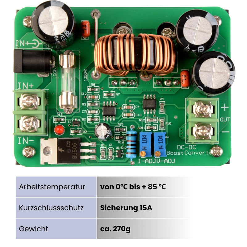 12-60V to 12-80V 600W 10A DC-DC Converter Power Supply Step-up Converter Module Power Supply