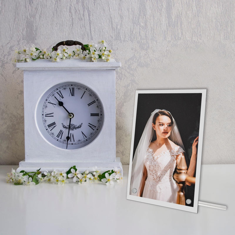 [Australia - AusPower] - PATIKIL 1/4 x 1.6 inch Sign Standoff Screws, 4 Set Stainless Steel Wall Standoff Mounting Hardware Advertising Glass Nail for Hanging Acrylic Picture Frame Acrylic Panel, Silver 