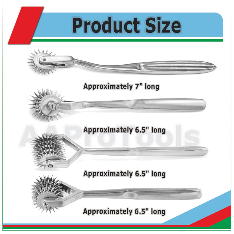 Special Edition Pinwheel WARTENBERG Neurological Sensory Diagnostic, 1,3,5,7 Set with Case
