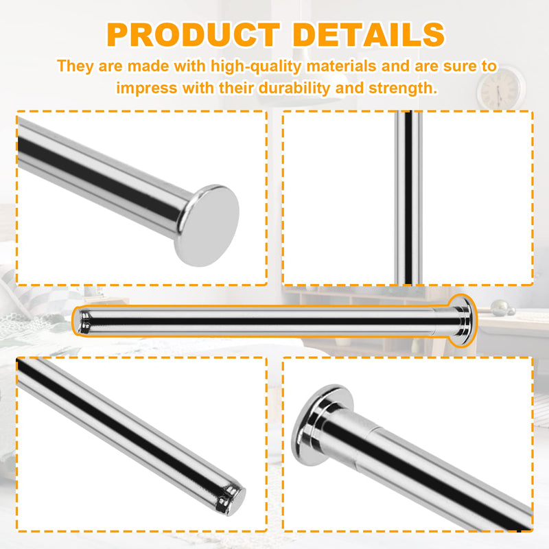 [Australia - AusPower] - Hinge Pins for Doors 3.5'' Stainless Steel Door Hinge Pins Silver (6 pcs) 