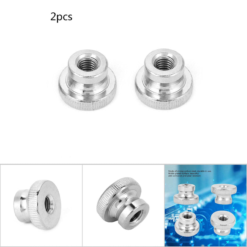 [Australia - AusPower] - Knurled Thumb Handle Nut Carbon Steel M3 M4 M5 M6 M8 M10 Hand Tighten Nuts Round Knobs Fasteners Metric Thread Grip Female Threaded (M8(2pcs)) M8(2pcs) 