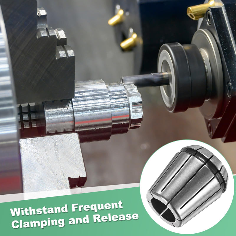 [Australia - AusPower] - ER32 Spring Collet, 40Cr Steel Spring Collet Chuck 3mm Clamping Diameter for CNC Engraving Machine/Lathe Milling Tool [Silver,1.8x1.6"/ 46x41mm] 