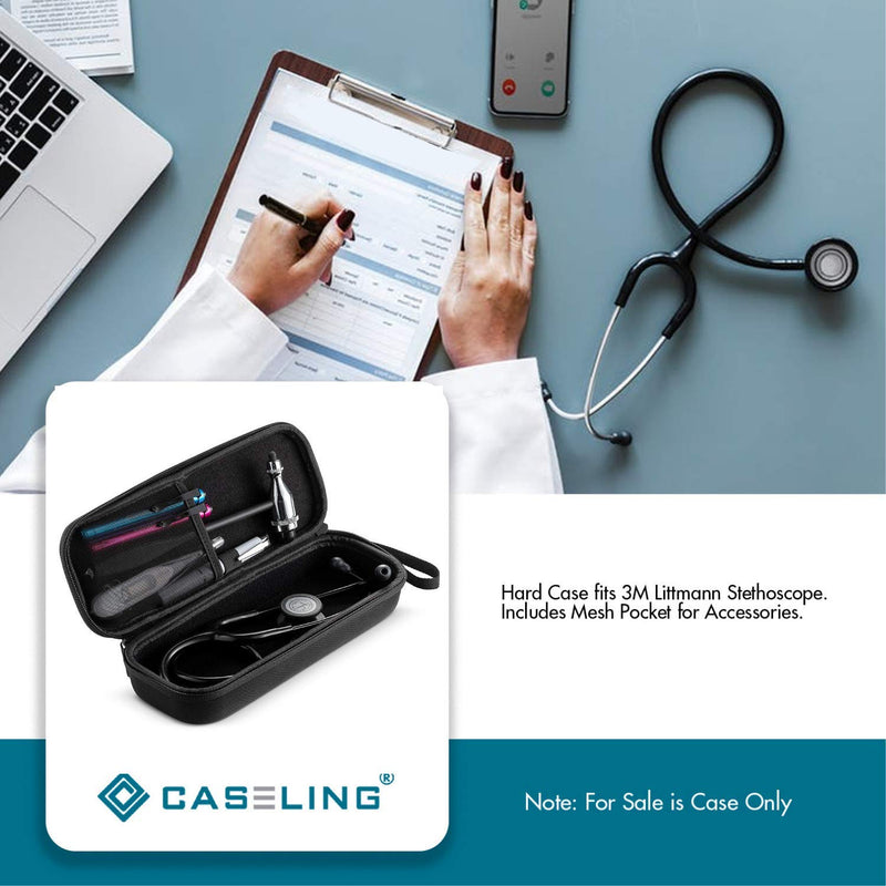 [Australia - AusPower] - caseling Hard Case fits Stethoscope 3M Classic III, Lightweight II S.E, Cardiology IV Diagnostic, (Case Only) (EVA Black) EVA Black 