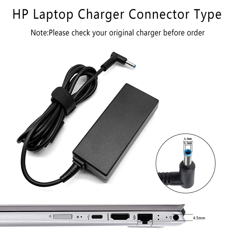[Australia - AusPower] - 45W 19.5V 2.31A for HP Laptop Charger Blue Tip, HP Pavilion x360 11 13 15, Zbook 14u G4 G5 15u 15 G3, 15-f111dx 15-f211wm 15-f233wm 15-f278nr 15-r052nr 15-r132wm with Power Cord 45W hp laptop charger 