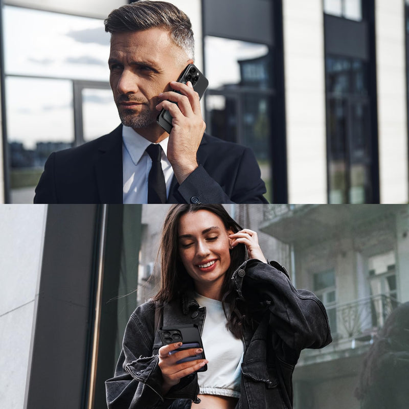 [Australia - AusPower] - VULKIT Magnetic Phone Wallet for MagSafe- RFID Blocking - Card Holder Wallet for iPhone 15/14/13/12 Series & Phone Case with MagSafe Violet 