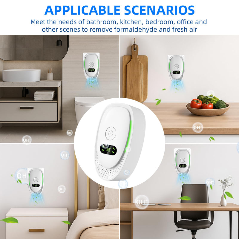 [Australia - AusPower] - 2026 Upgraded Air Ionizers for Dust Mites Smoke Pet Odor Plug in Air Purifiers for Home Silent Ionizer Air Cleaners & Room Deodorizer Plug in,Dust Mite Killer for Bedroom,Office,Kitchen,8 Pack 8 