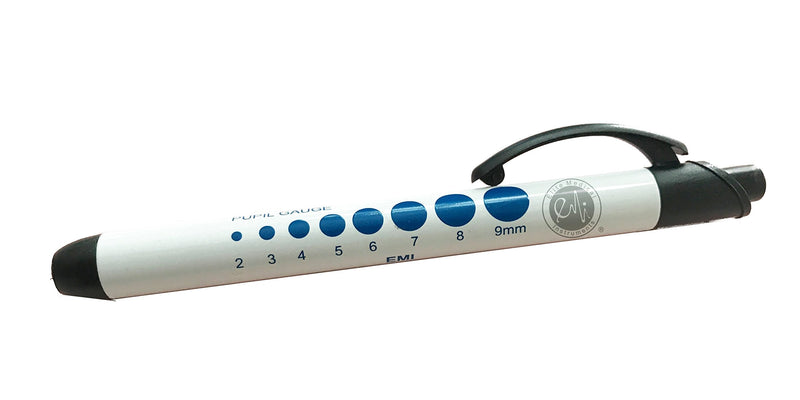 [Australia - AusPower] - EMI Nurse Quick Light Pupil Gauge Medical Diagnostic Reusable Penlight - White 