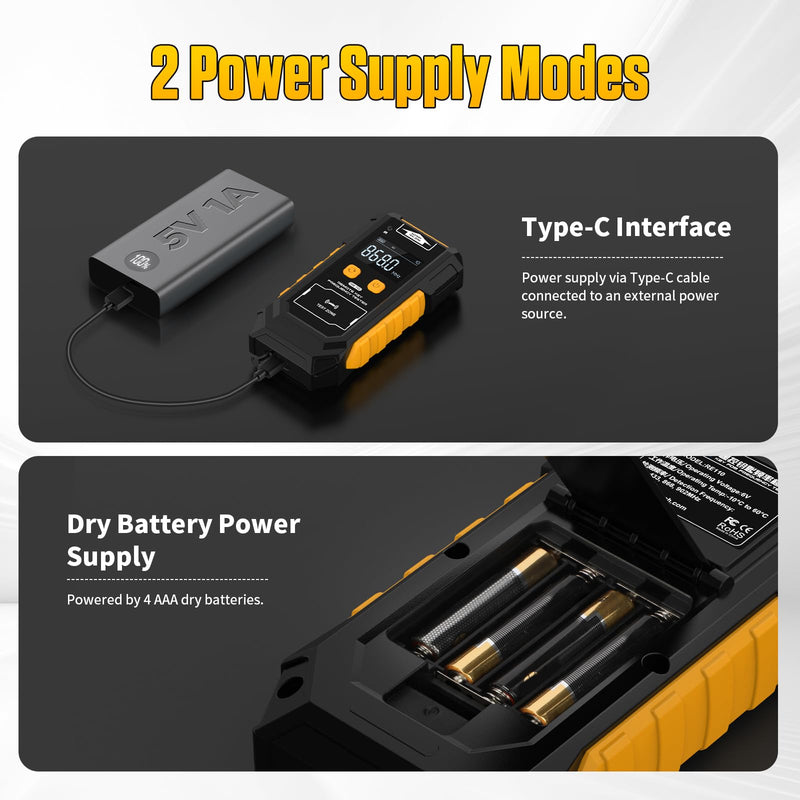 Remote Key Frequency Tester for RF or Infrared Signal Testing;3-in-1 Key Frequency Detection & Button Battery Voltage Check; 315/433/868/902MHz RF & Infrared Signal Detection.
