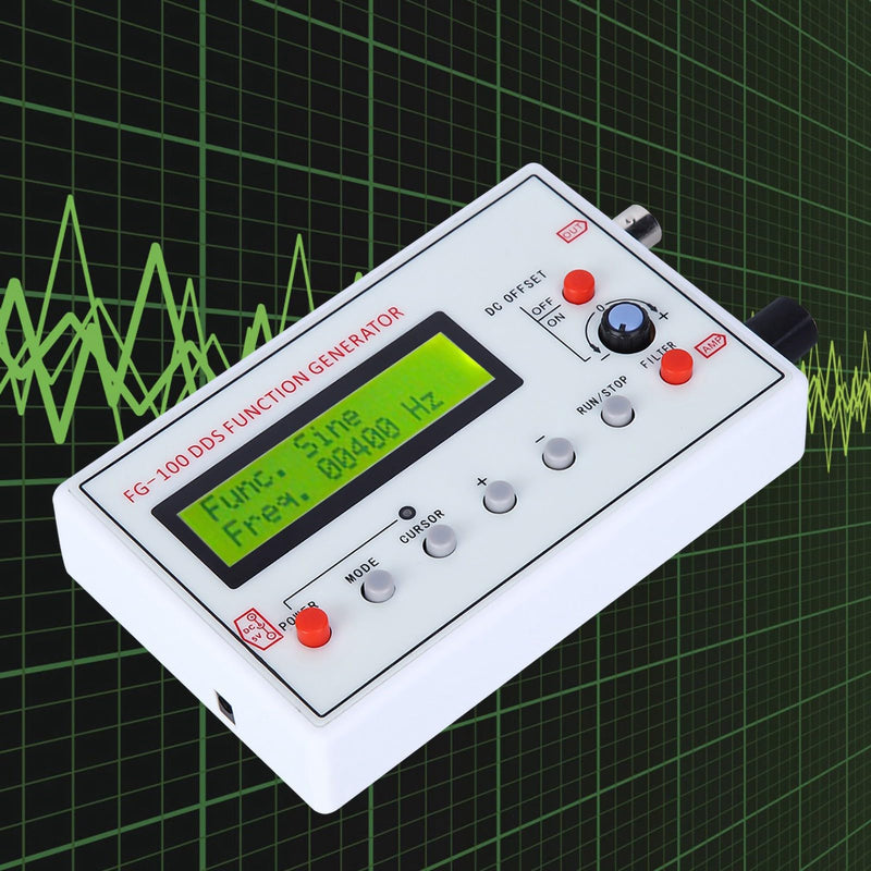 Signal Generator, DDS Function Generator, Signal Source Module Frequency Counter, Sine Frequency 1Hz-500KHz, Frequency Meter
