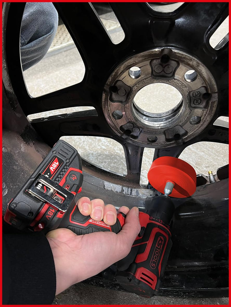 KS Tools 515.5476 Conical Alloy Wheel Eraser Pads (Pack of 6)