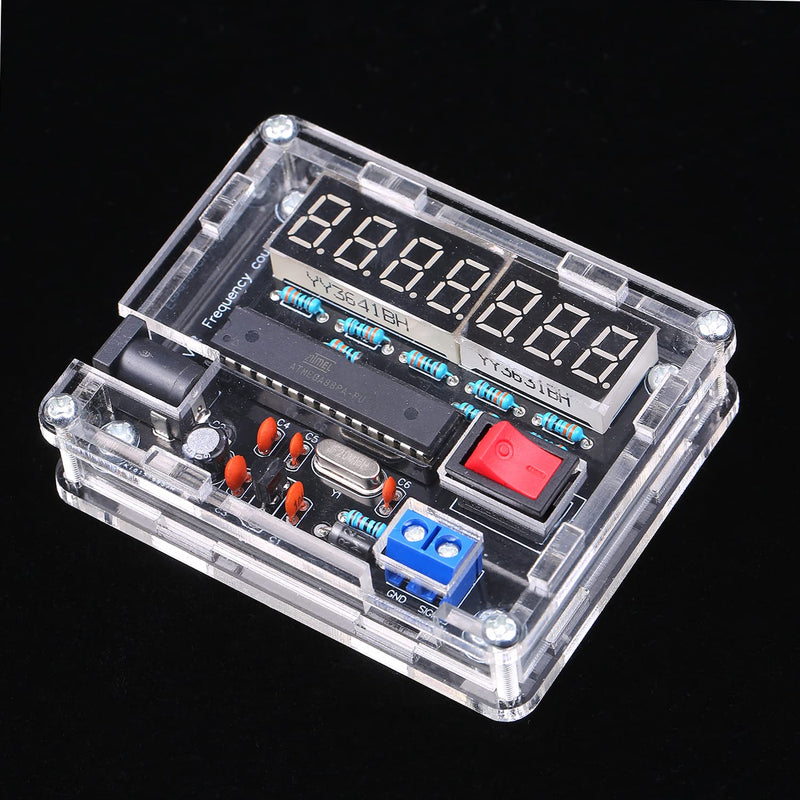 [Australia - AusPower] - Frequency Meter, 10MHz Frequency Meter DIY Kit Frequency Counter AVR Frequency with Shell Counter Cymometer Frequency Measurement 0.000 001Hz Resolution 