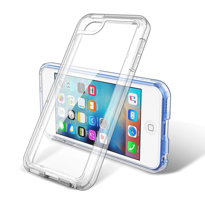 [Australia - AusPower] - ULAK Compatible with iPod Touch 7 Case Clear, iPod Touch 6 Touch 5 Case with 2 Screen Protectors, [Anti-Yellowing] Slim Soft TPU Bumper Hard Cover for iPod Touch 5th /6th /7th Generation, Clear 