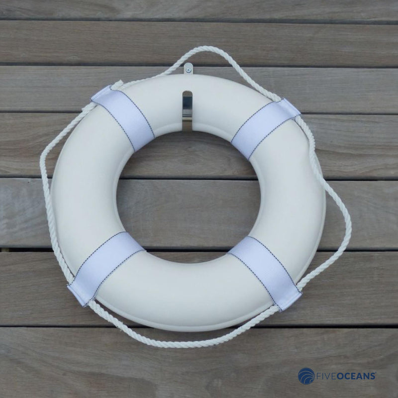 Five Oceans Ring Buoy Bracket Holder, Rail Mount/Flat Mount Stainless Steel Flat Mount