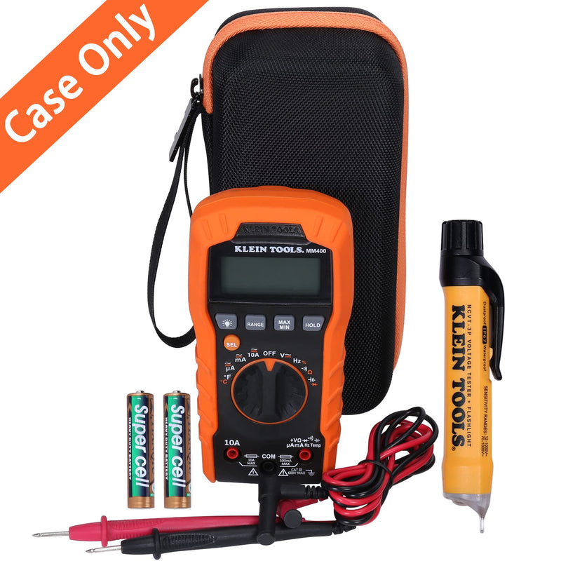 [Australia - AusPower] - khanka Hard Storage Case for Klein Tools Digital Multimeter, 600V MM400 / MM300+ ET310 AC Circuit Breaker Finder 