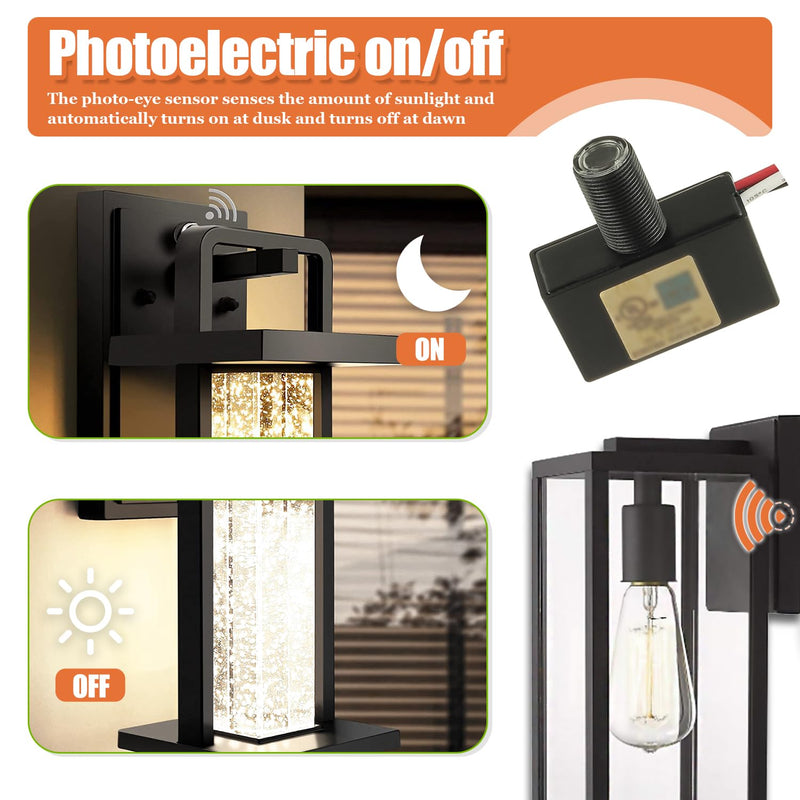 [Australia - AusPower] - 2 Pack 105V-130V AC Photocell Light Sensor Light Control Sensor Button Switch Dusk to Dawn Sensor for Outdoor Lighting Photoelectric Switch with Automatic Illumination Detection Circuit 2 Pack 