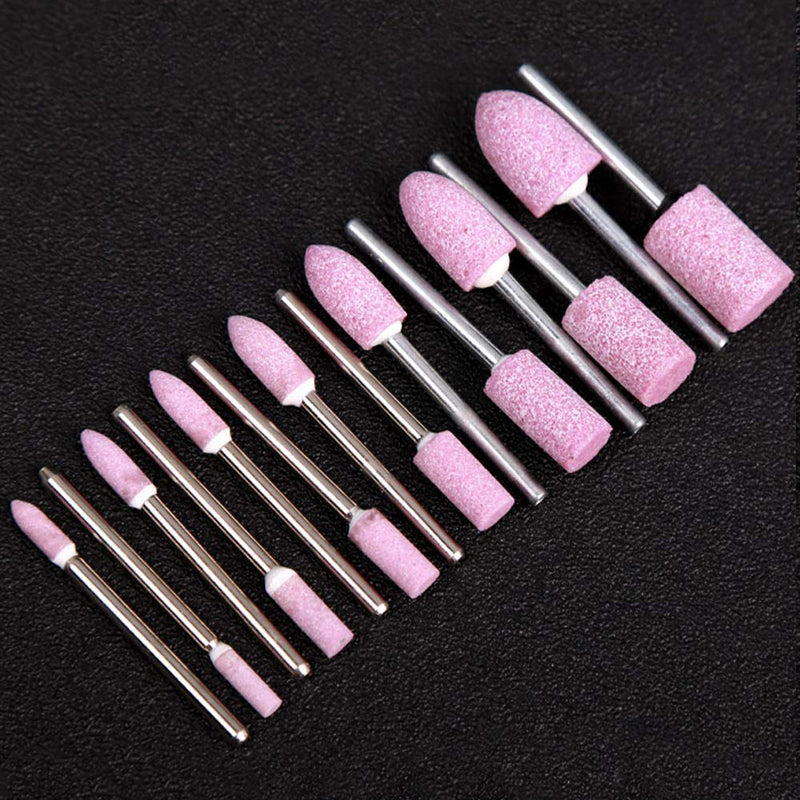 [Australia - AusPower] - Oudtinz 100 Pieces Whetstone Tips Electric Grinding Dremel Accessories Polishing Grinding Head Wheel Tool Kit for Dremel Rotary Tool (Red) 