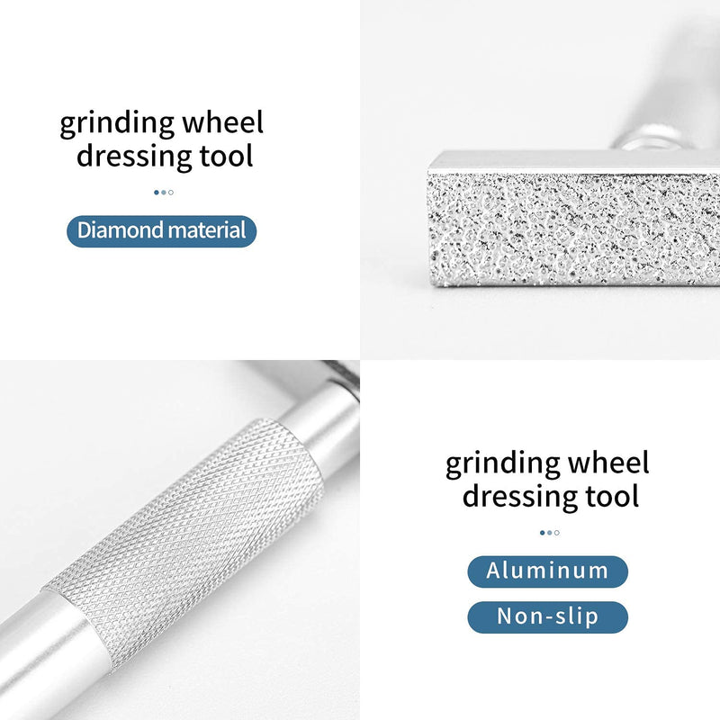 [Australia - AusPower] - DMD Diamond Grinding Wheel Dresser Stone for Truing Grinding & Deburring Wheels(2 Pieces) 丨 Durable Quality with Smart Details Design 丨Great Value Set 