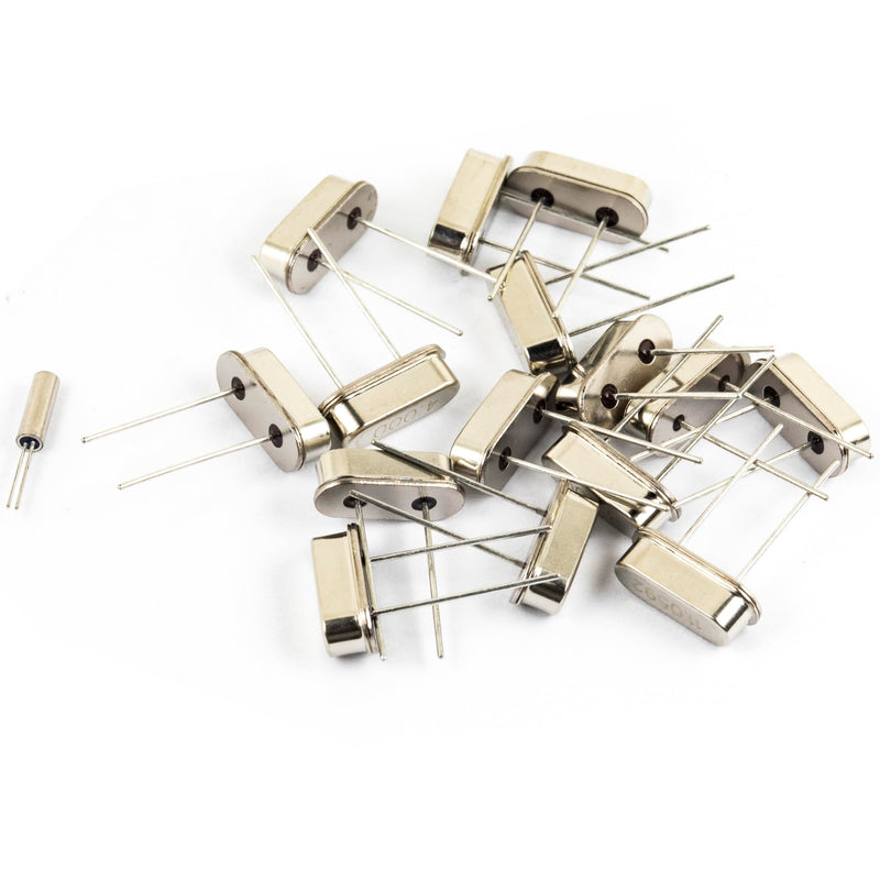 [Australia - AusPower] - 16 Values 80 Pcs Quartz Crystal Oscillator Assortment 4MHz, 4.096MHz, 6MHz, 8MHz, 10MHz, 11.0592MHz, 12MHz, 13.56MHz, 15MHz, 16MHz, 20MHz, 22.1184MHz, 24MHz, 32.768Mhz 2x6mm, 48MHz, 50Mhz 