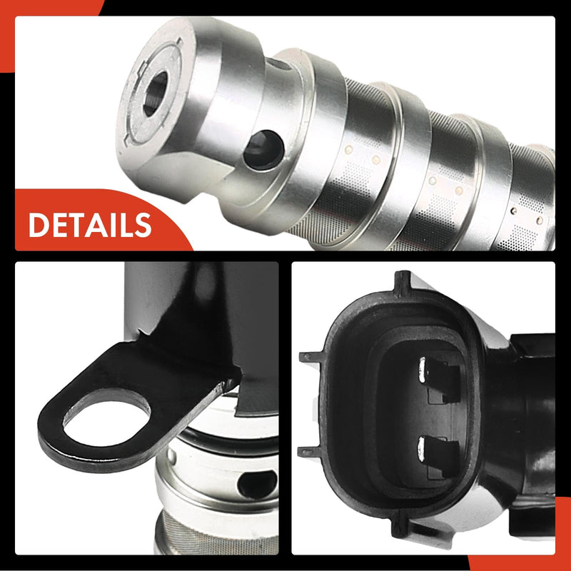 A-Premium 2-PC Intake & Exhaust Engine Variable Valve Timing (VVT) Solenoid Compatible with Hyundai Santa Fe Sonata Tucson & Kia Forte Optima, Replace# 243552G500 243752G500