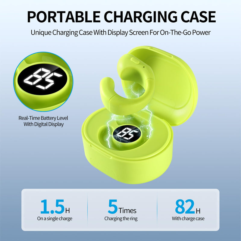 [Australia - AusPower] - Upgrade TikTok Ring, Kindle Holder with Remote Page Turner, TIK Tok Scrolling Ring, Bluetooth Camera for iPhone, iPad, iOS Android Cell Phone-Green Green 