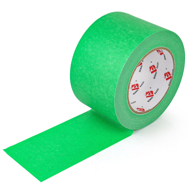 [Australia - AusPower] - BOMEI PACK Painters Tape 3 Inch, 3D Printing Tape 3 Inches x 55 Yards for Laser Cutting, 21-Day Clean Removal Wide Green Masking Tape 3in x 55yards 