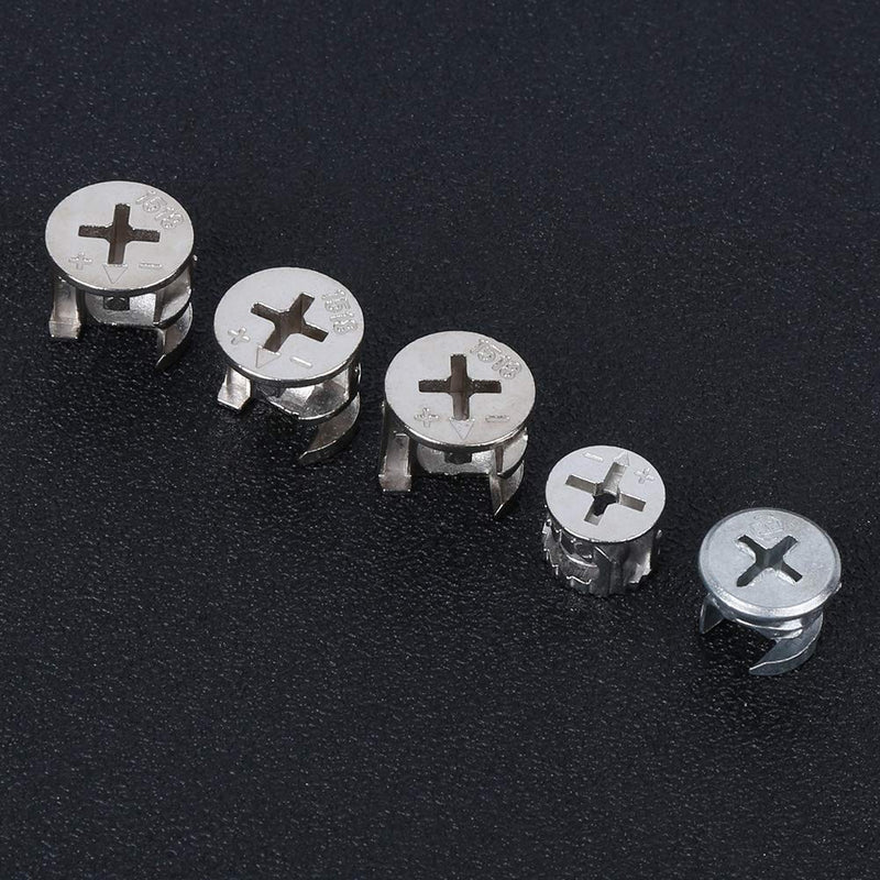 [Australia - AusPower] - 75pcs Cam Lock Fittings Cam Nut Furniture Eccentric Wheel Nut Set 3-in-1 Connector Fastener, Screws 