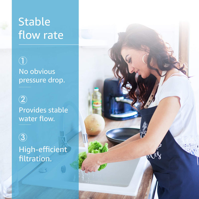 AQUA CREST 9601 Water Filter, Replacement for Moen 9601 ChoiceFlo 9600, 9602, 9500, 9501, 9502, Compatible with Moen Sip Filtered Kitchen Faucets, 750 Gallons or 6 Months