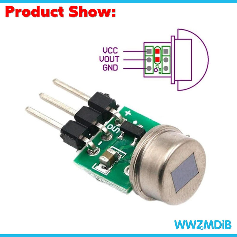 [Australia - AusPower] - 5Pcs AM312 Mini Pir Motion Sensor Module HC-SR312 IR Human Sensor for Arduino 